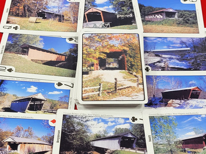 Covered Bridges Playing Cards: Ohio, Kentucky, West Virginia Souvenir