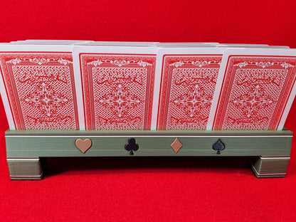 Suited Playing Cardholder: Ritzy Design, Holds about 50 playing cards