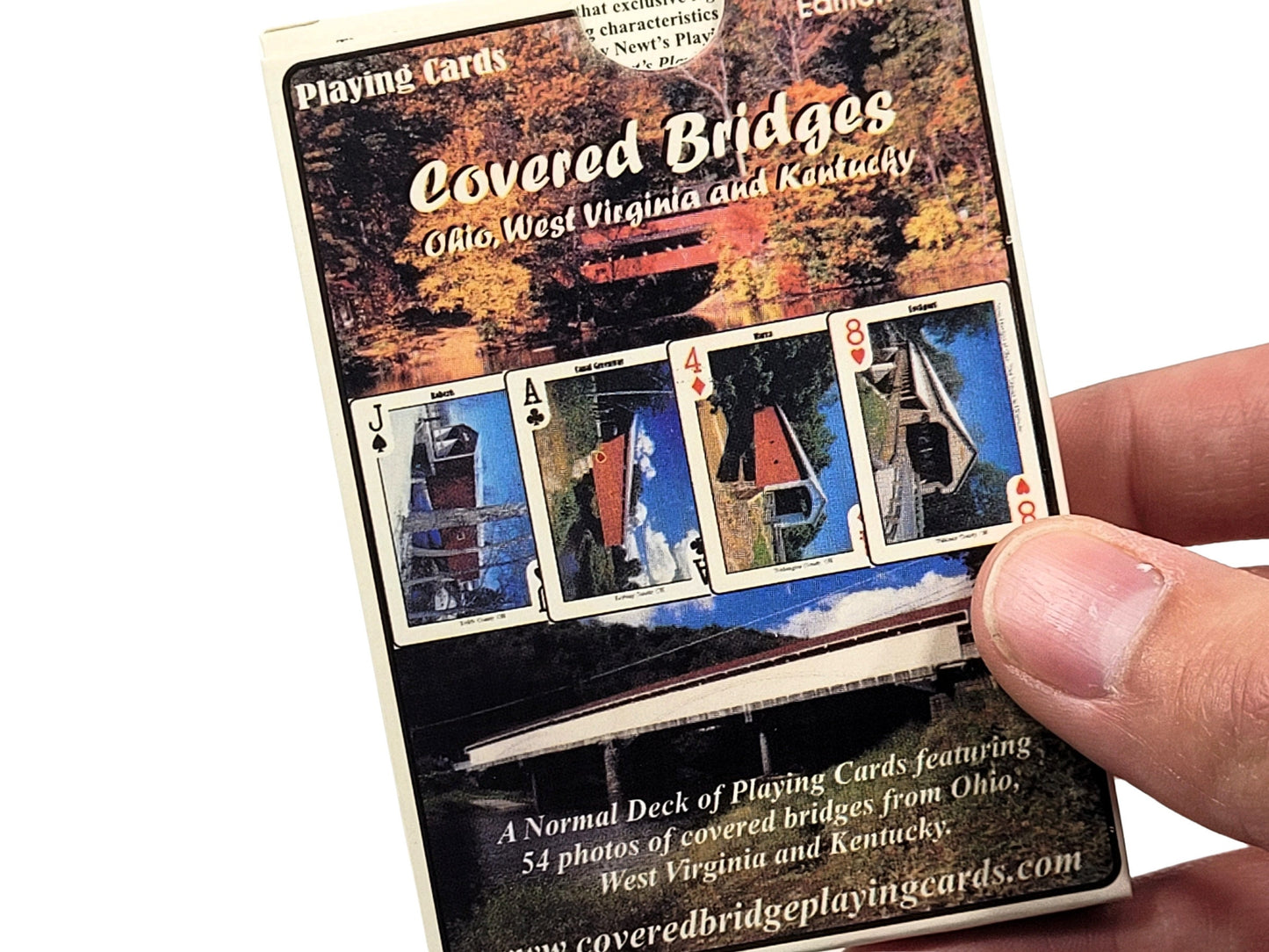 Covered Bridges Playing Cards: Ohio, Kentucky, West Virginia Souvenir