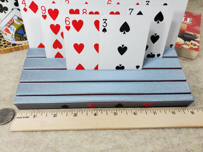 Suited Playing Cardholder: Ritzy Design, Holds about 50 playing cards