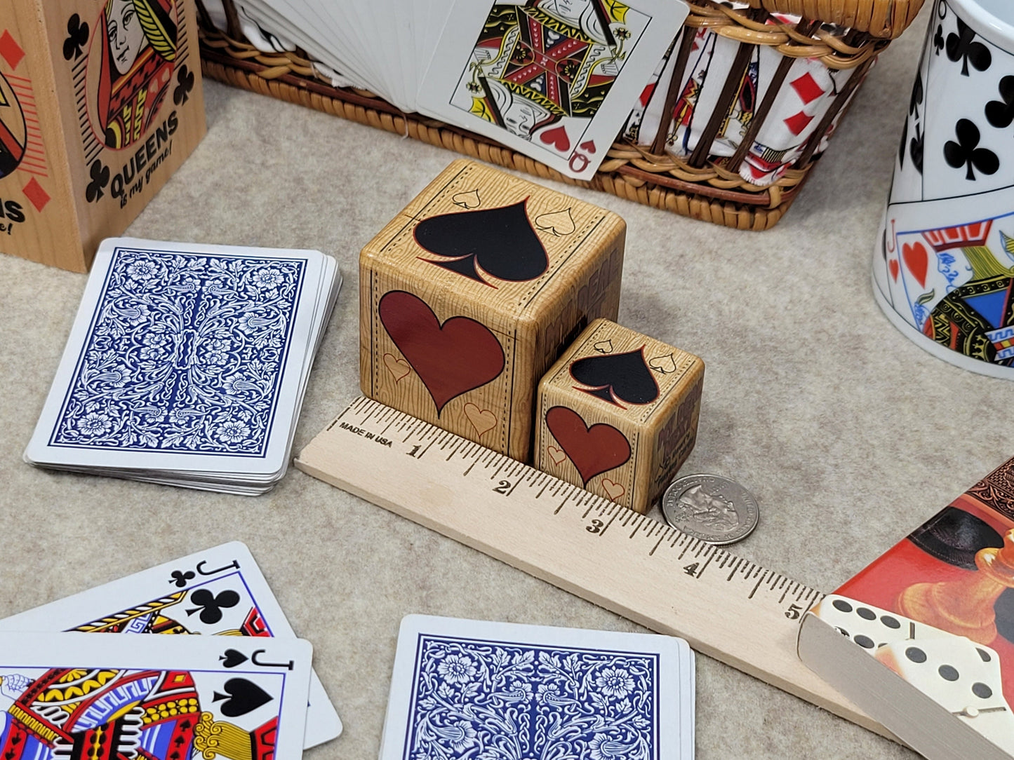 HideWood Trump Marker: Wooden Card Game Indicator, Made in USA