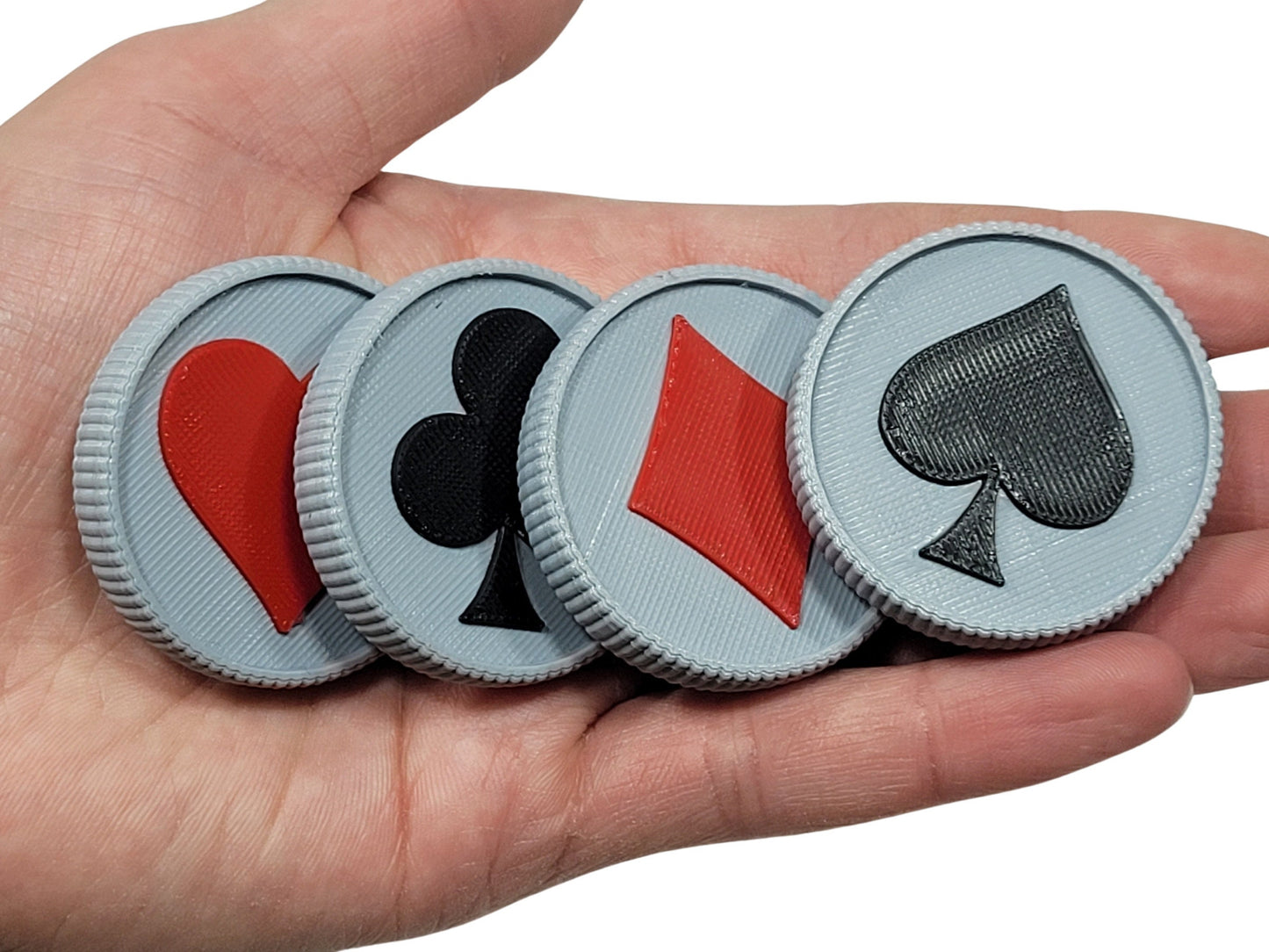 Suited Trump Marker Token Set: Plastic Card Games Indicator