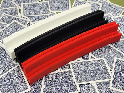 Personalize Playing cardholder: Curved, Two-Tier Plastic Stand, US Made