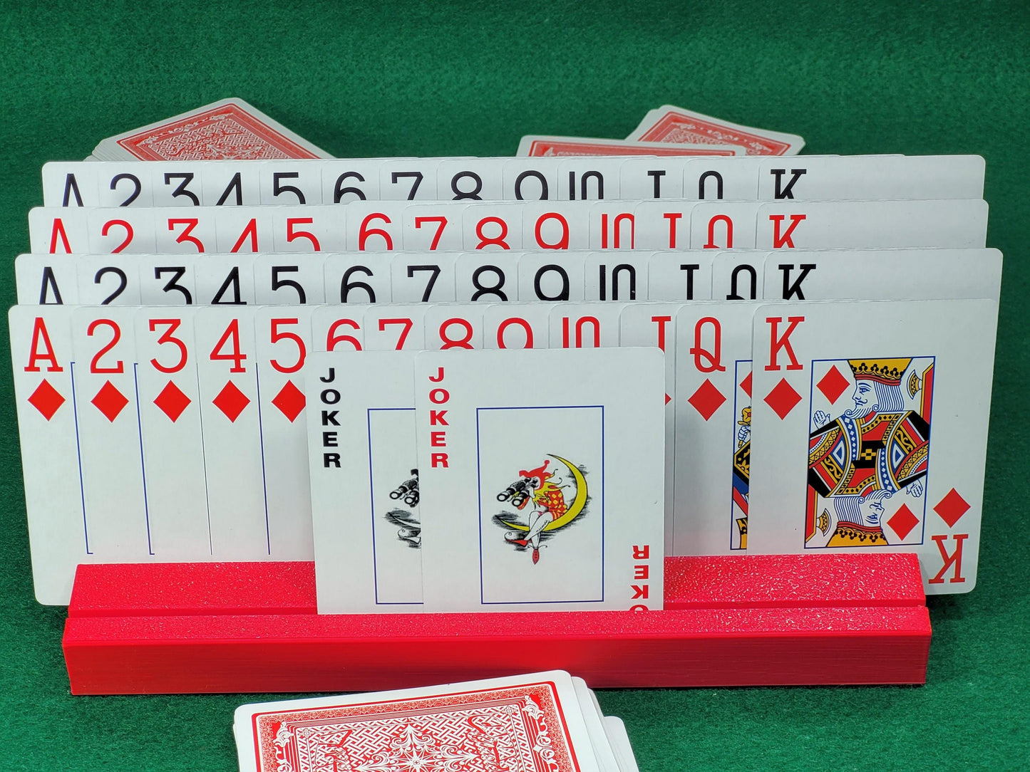 Personalized Card Holder: Slanted Design for Rummy, Canasta, Board Games