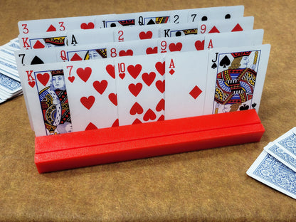 Personalized Card Holder: Slanted Design for Rummy, Canasta, Board Games