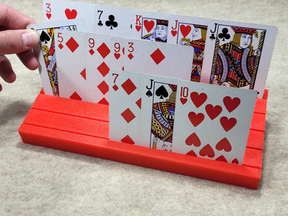 Personalized Card Holder: Slanted Design for Rummy, Canasta, Board Games