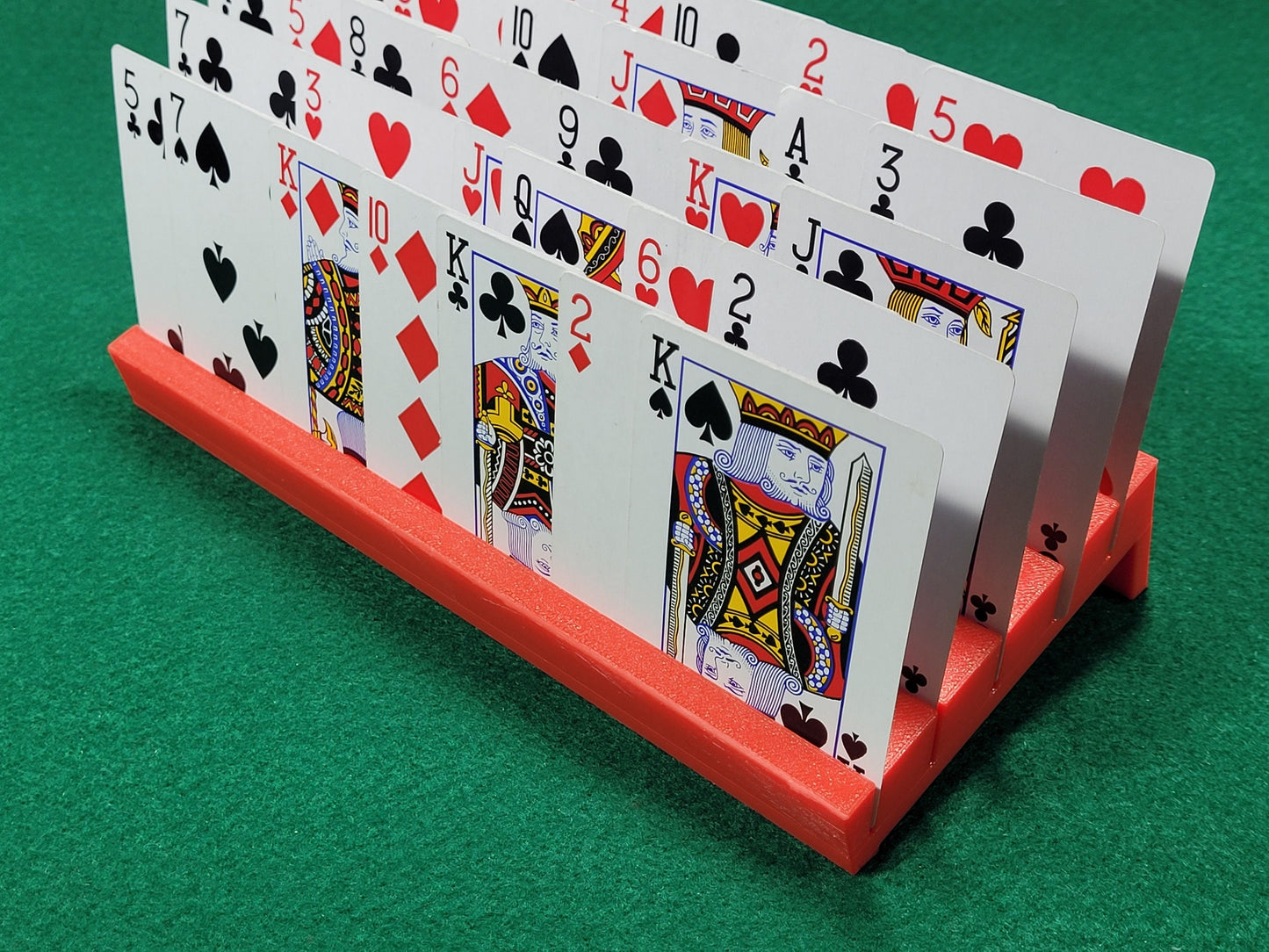 Personalized Card Holder: Slanted Design for Rummy, Canasta, Board Games