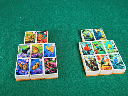 Birds and Butterflies Mahjong Tile Game: Seaside Escape, US Made