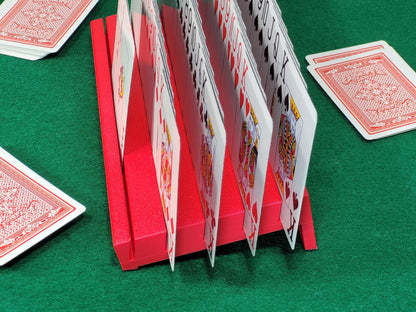 Personalized Card Holder: Slanted Design for Rummy, Canasta, Board Games