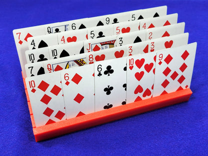 Personalized Card Holder: Slanted Design for Rummy, Canasta, Board Games