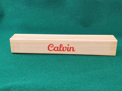 Wood Playing Card Holder: 3-Tier Pine, Can be Personalized
