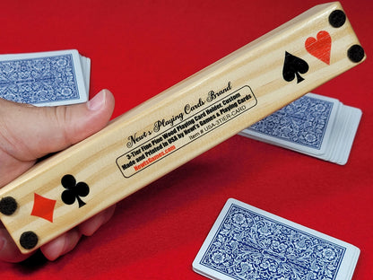 Wood Playing Card Holder: 3-Tier Pine, Can be Personalized