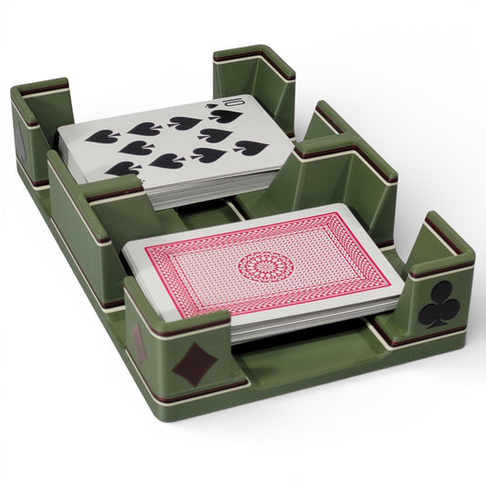 Camouflage Playing Card Tray, suited designed for 2 decks - US Made (Camouflage Design)
