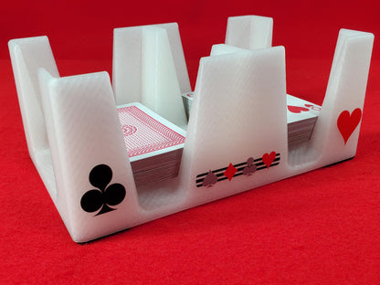 Busting with Pips Playing Card Tray - Sides Have a Heart, Club, Diamond, Spade Pattern (Crystal)
