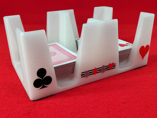 Busting with Pips Playing Card Tray - Sides Have a Heart, Club, Diamond, Spade Pattern (Crystal)