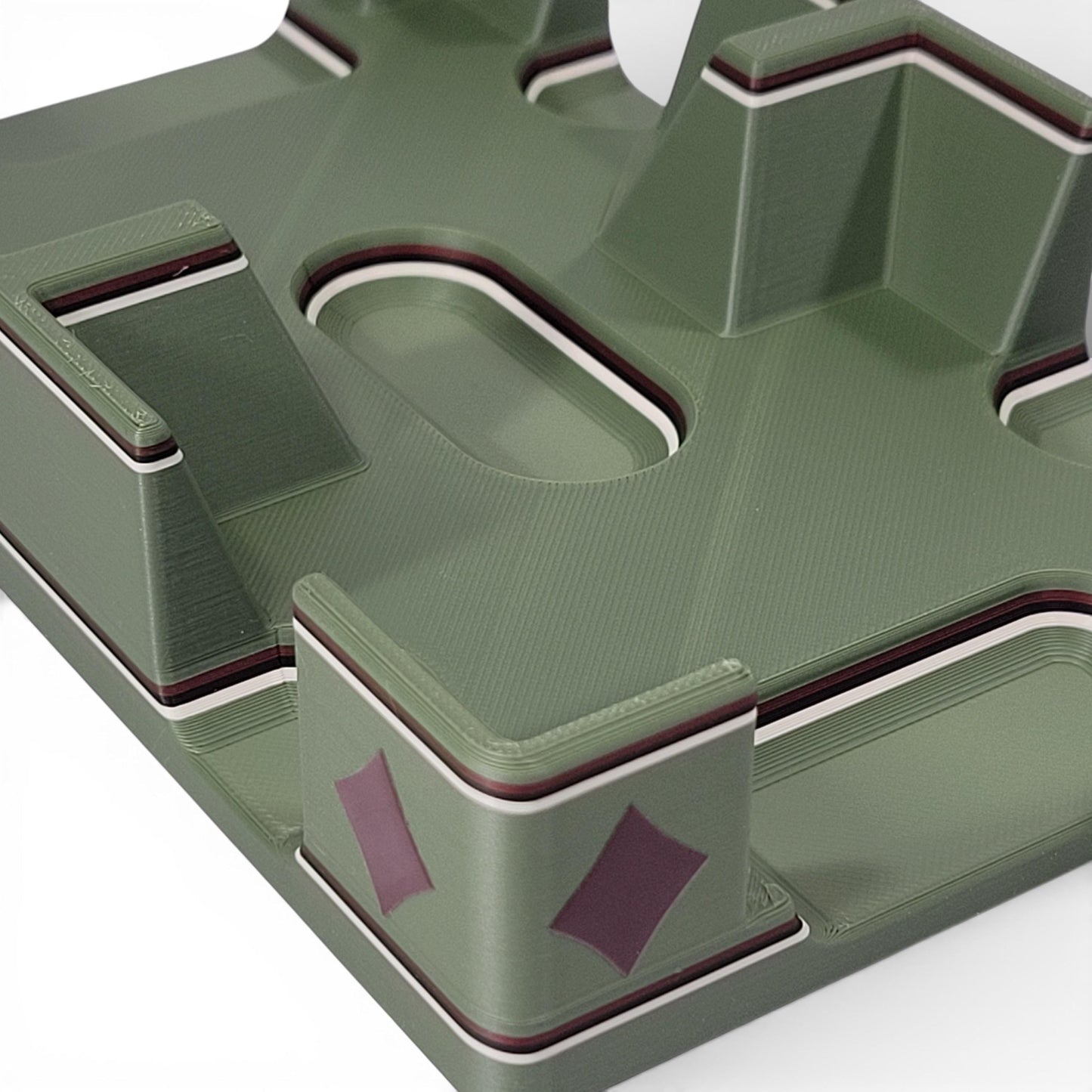 Camouflage Playing Card Tray, suited designed for 2 decks - US Made (Camouflage Design)