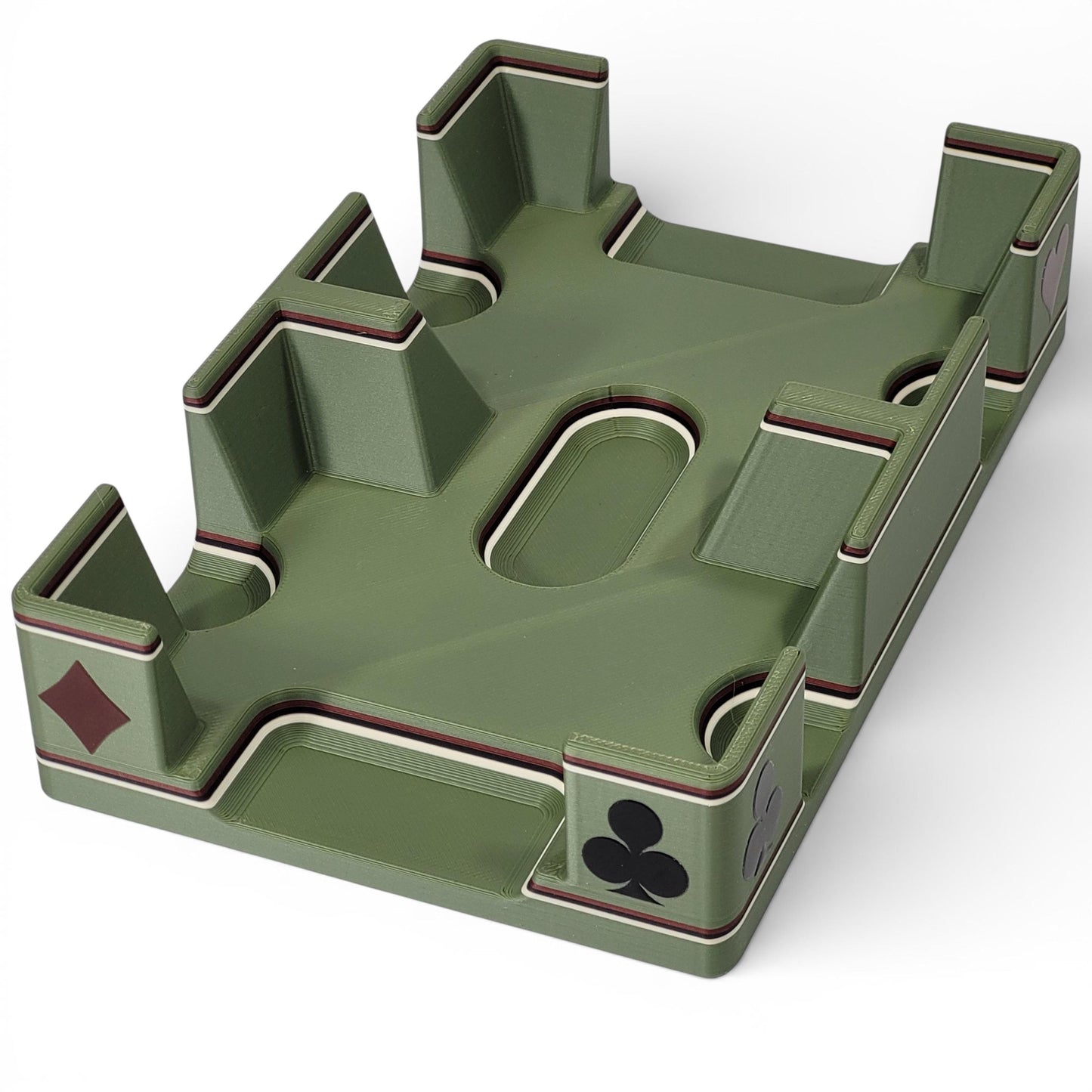 Camouflage Playing Card Tray, suited designed for 2 decks - US Made (Camouflage Design)