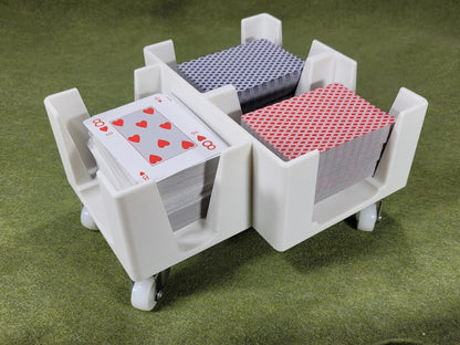 Gliding Playing Card Tray: Heavy duty wheels help it slide across surfaces for card games