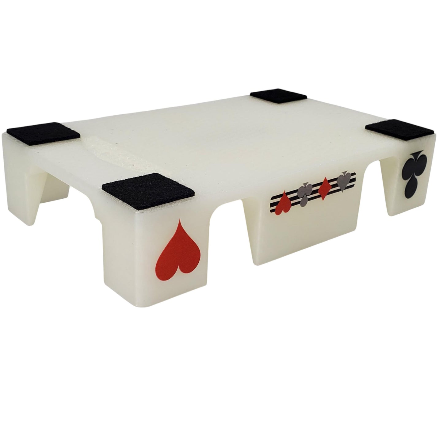 Busting with Pips Playing Card Tray - Sides Have a Heart, Club, Diamond, Spade Pattern (Crystal)