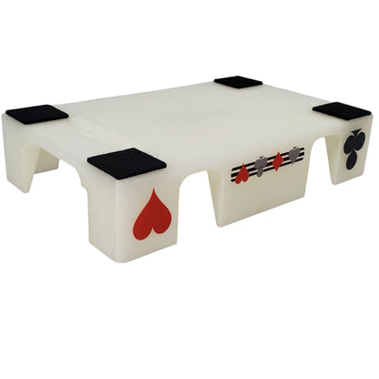 Busting with Pips Playing Card Tray - Sides Have a Heart, Club, Diamond, Spade Pattern (Crystal)