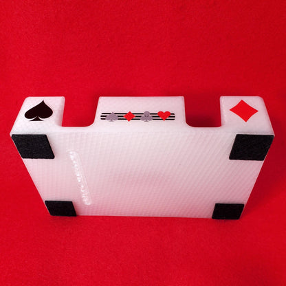 Busting with Pips Playing Card Tray - Sides Have a Heart, Club, Diamond, Spade Pattern (Crystal)