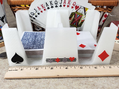 Busting with Pips Playing Card Tray - Sides Have a Heart, Club, Diamond, Spade Pattern (Crystal)