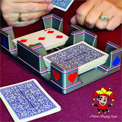 Patriotic Playing Card Tray, suited designed for 2 decks - US Made (Ritzy Design)