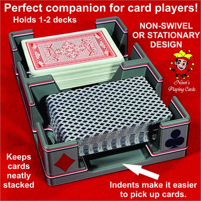 Patriotic Playing Card Tray, suited designed for 2 decks - US Made (Ritzy Design)