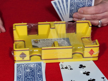 Suited Playing Card Tray: Ritzy Design, Draw & Discard Canasta and Other Card Games