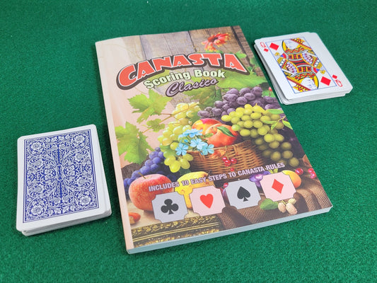 Canasta Scoring Book: Classic Scorepad with Rules & Sheets