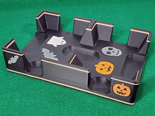 Halloween Playing Card Tray, Plastic: Choice of Bottom, Made in USA