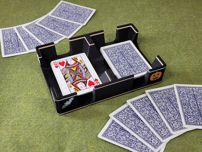 Halloween Playing Card Tray, Plastic: Choice of Bottom, Made in USA