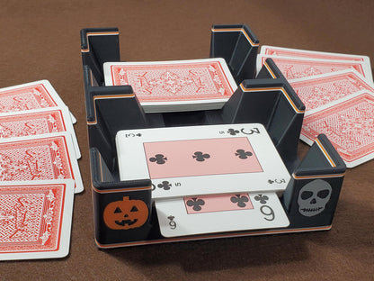 Halloween Playing Card Tray, Plastic: Choice of Bottom, Made in USA