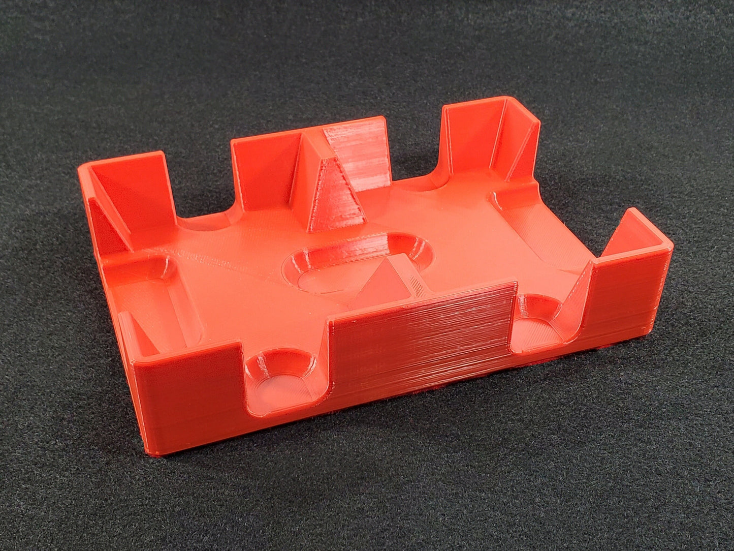 Red 2 Deck Playing Card Tray - Available in stationary, rotating or sliding