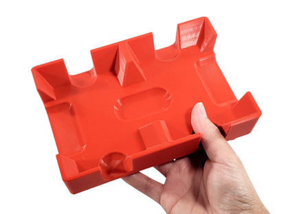 Red 2 Deck Playing Card Tray - Available in stationary, rotating or sliding