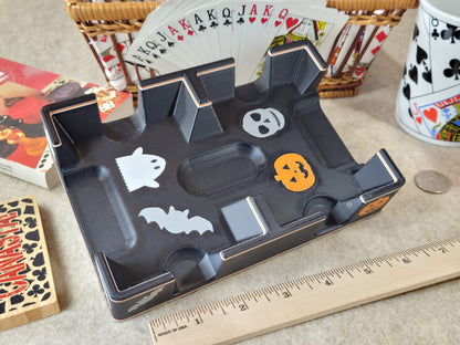 Halloween Playing Card Tray, Plastic: Choice of Bottom, Made in USA
