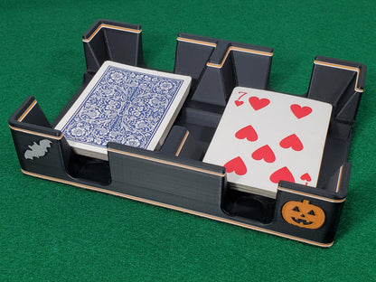Halloween Playing Card Tray, Plastic: Choice of Bottom, Made in USA