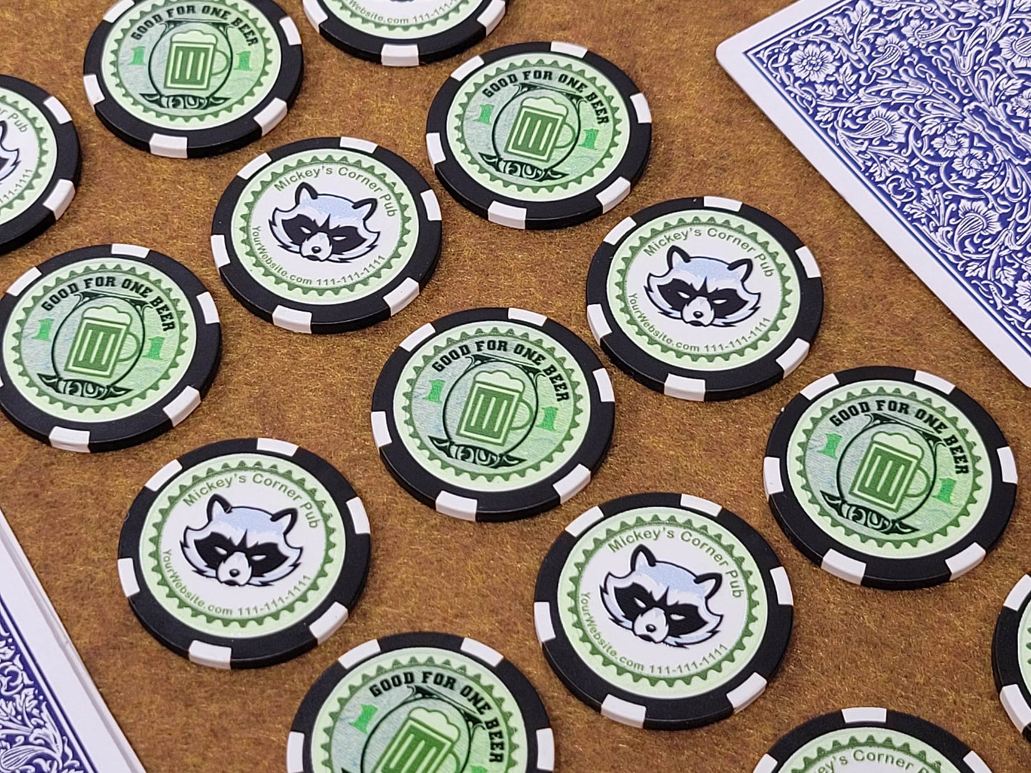 Custom Photo Drink Token Poker Chips: Personalized Bar & Wedding Favors