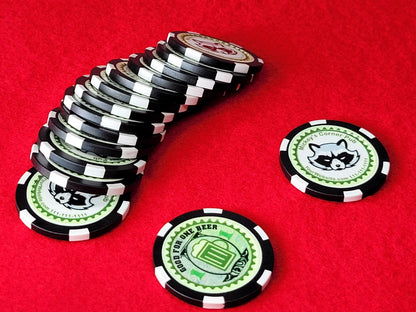 Custom Photo Drink Token Poker Chips: Personalized Bar & Wedding Favors