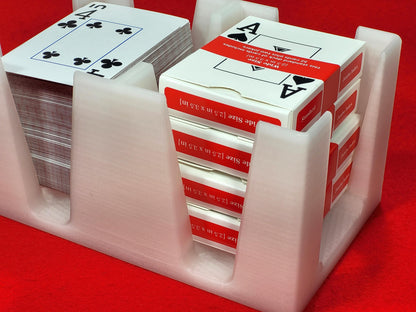 8-Deck Playing Card Tray: Canasta, Hand & Foot, Samba - Made in USA