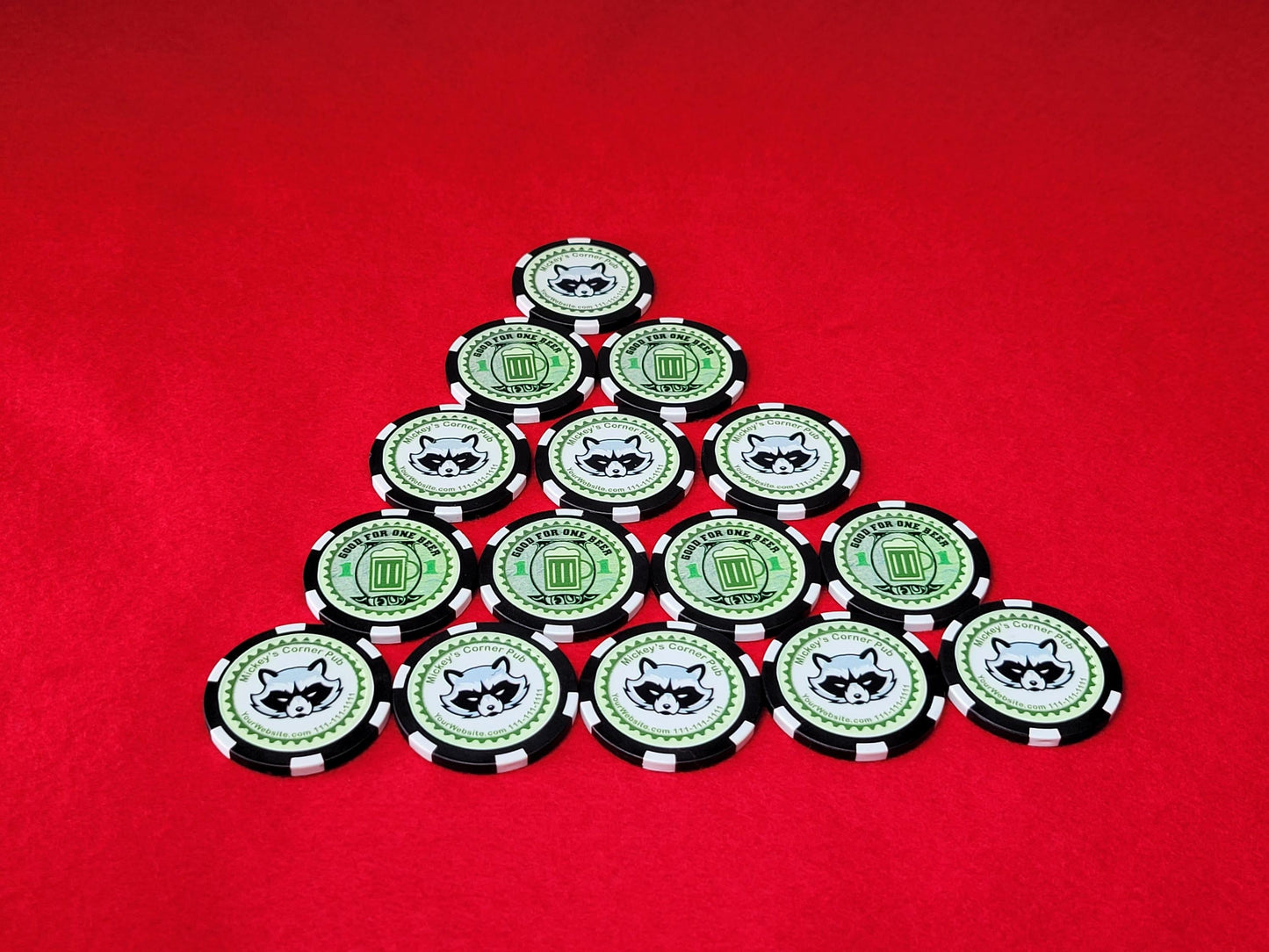 Custom Photo Drink Token Poker Chips: Personalized Bar & Wedding Favors