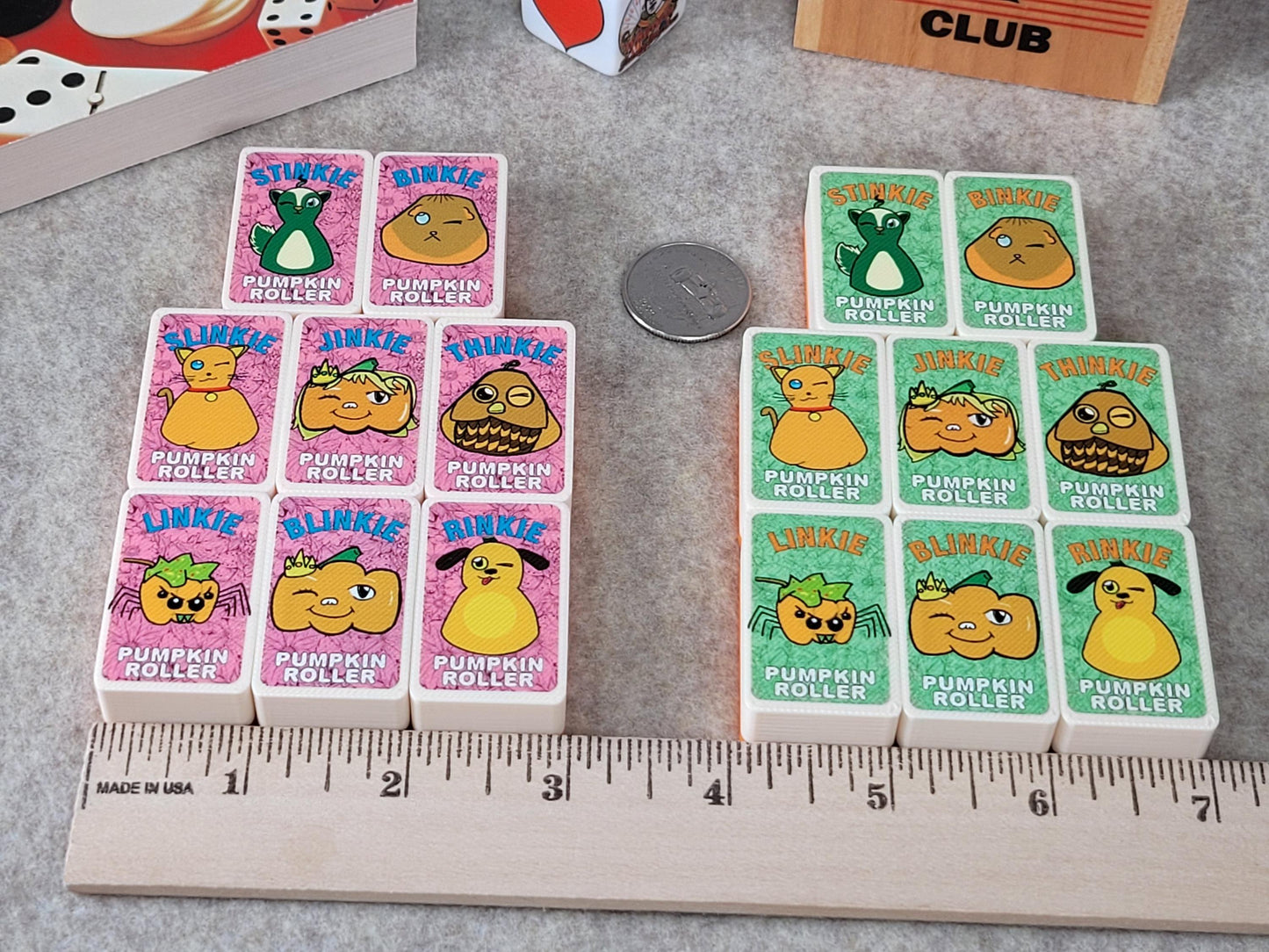 Pumpkin Rollers Mahjong Tile Game: Seaside Escape, Made in USA
