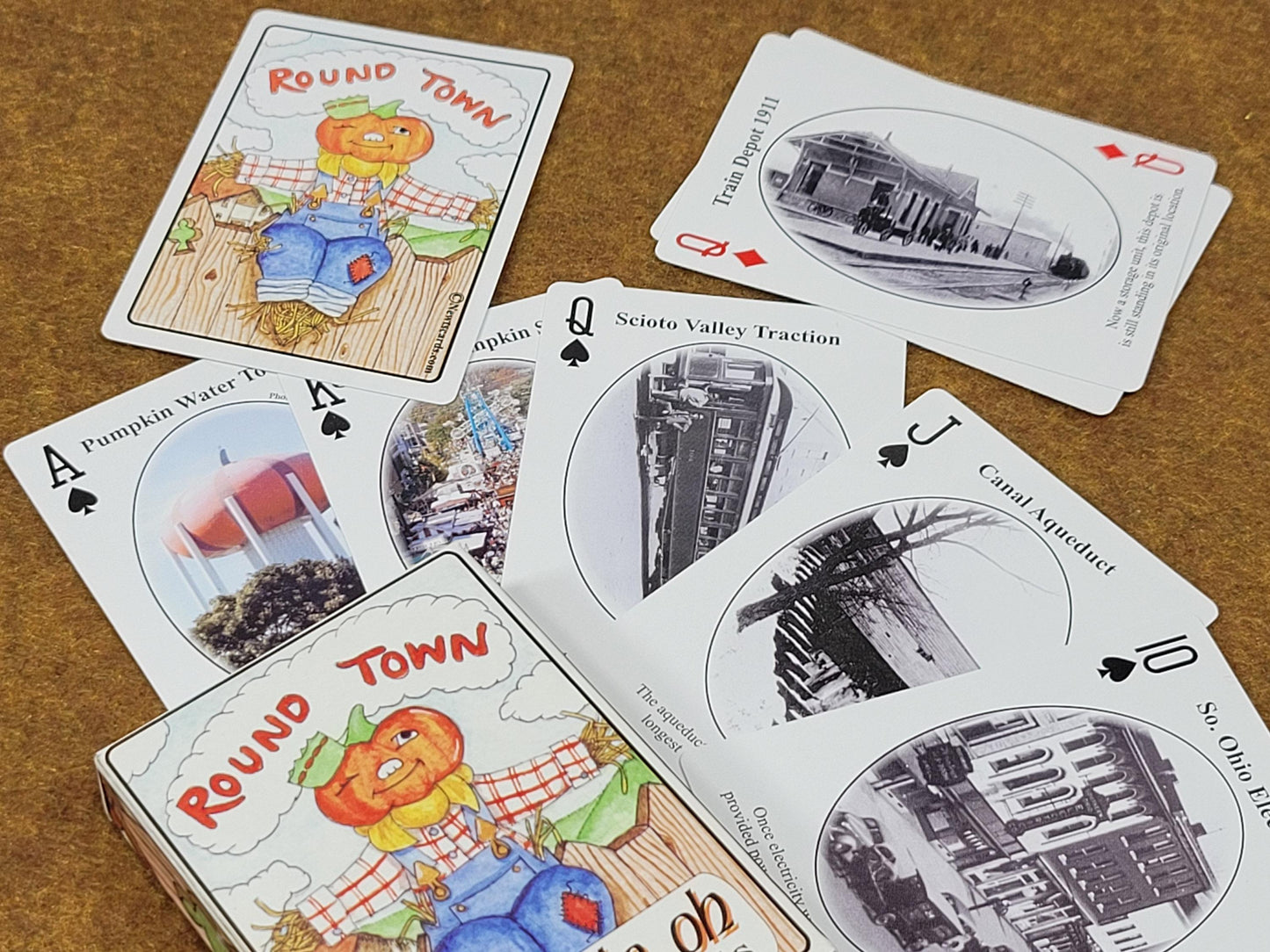 Circleville RoundTown Souvenir Playing Cards: Printed in 2005, Vintage