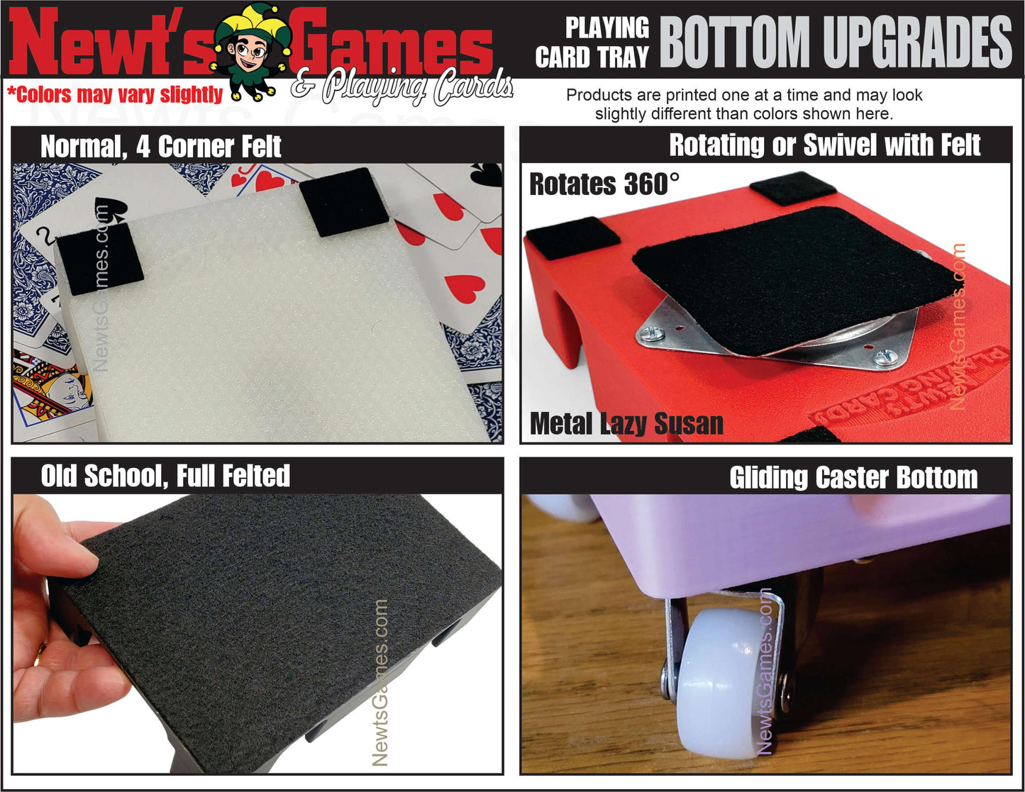 Pillared Design Two-Deck Card Tray: Clásico Brand, Plastic Playing Card Accessory