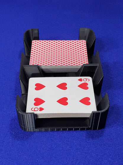 Pillared Design Two-Deck Card Tray: Clásico Brand, Plastic Playing Card Accessory