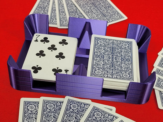 Clásico Playing Card Tray: Two-Deck Plastic Game Tray, Accessory