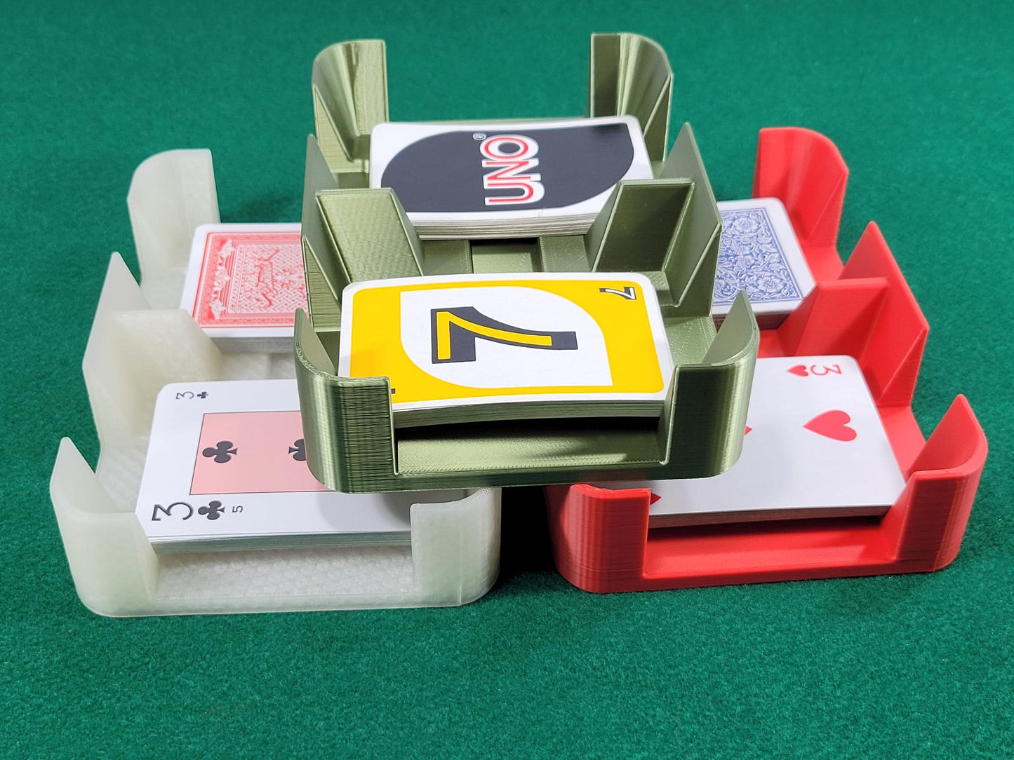 Clásico Playing Card Tray: Two-Deck Plastic Game Tray, Accessory