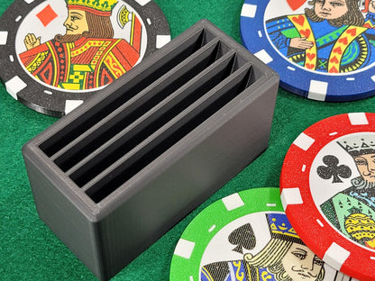 Casino Poker Chip Coasters: Playing Card - Jacks, Queens, Kings