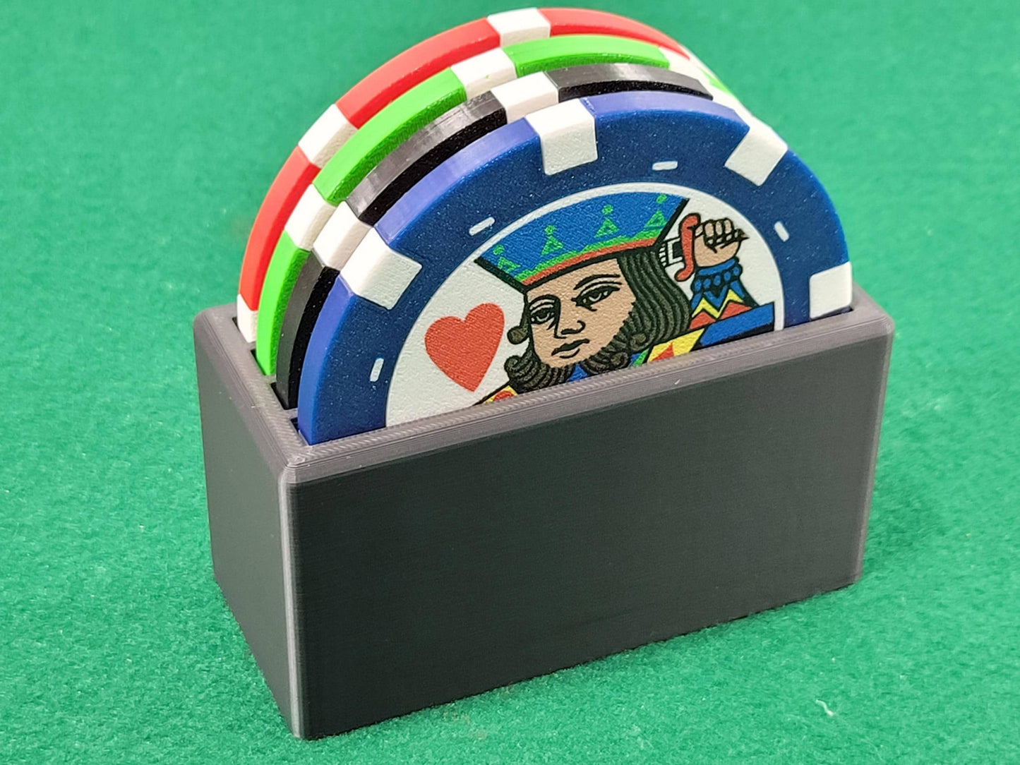 Casino Poker Chip Coasters: Playing Card - Jacks, Queens, Kings