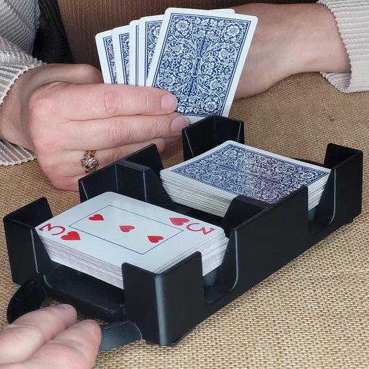 Rolling Buggy Playing Card Tray: Helps move your card games along a little faster